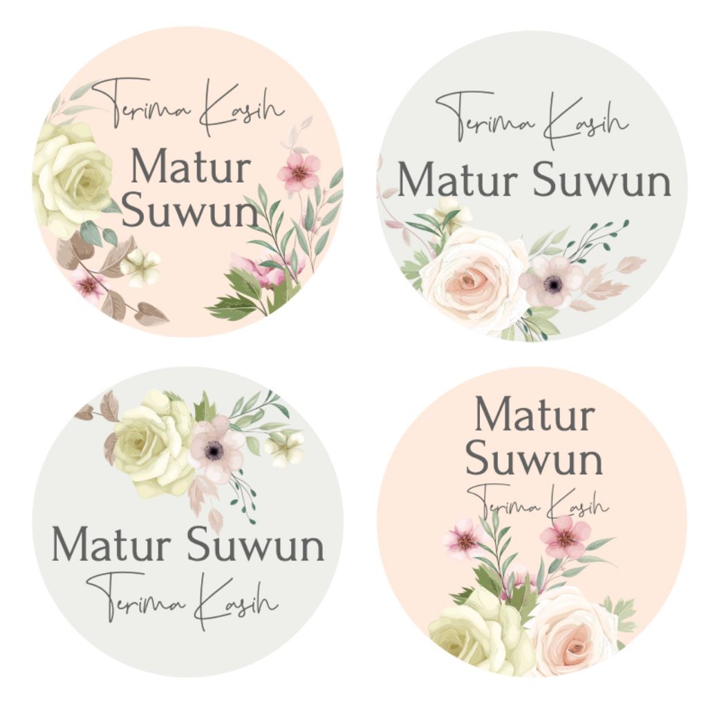 

[1 pcs] Sticker Terima Kasih Matur Suwun Eceran