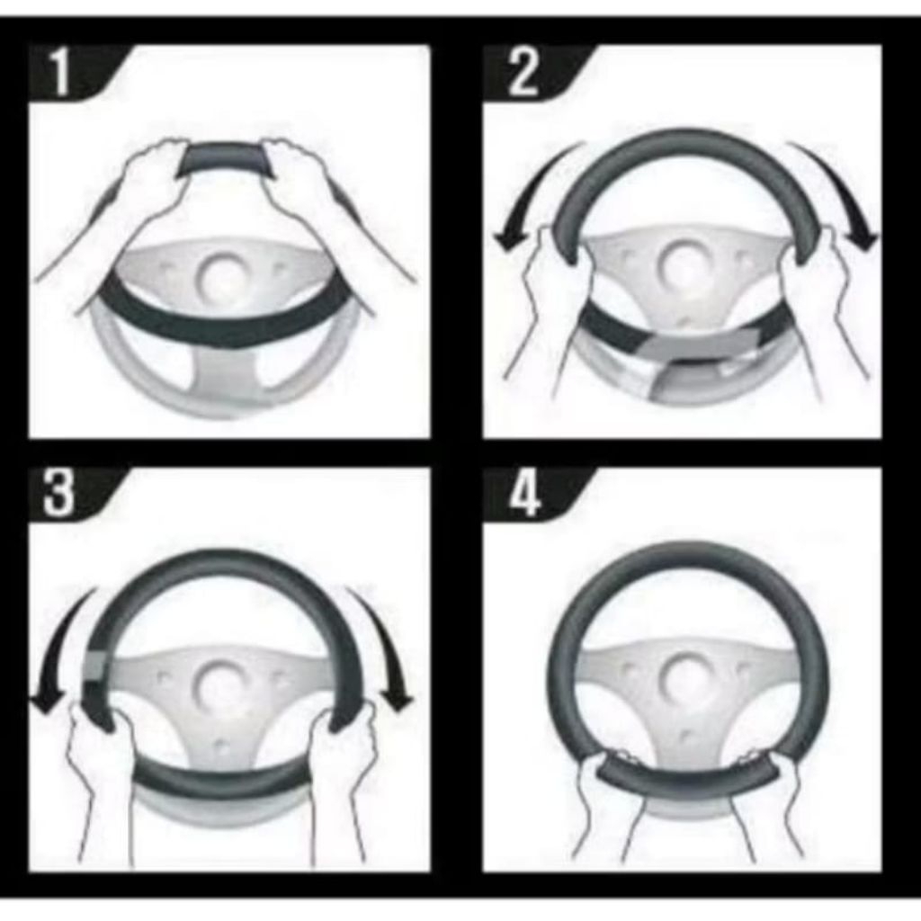 Premium Sarung Stir / Cover Stir Mobil Feroza Pengaman Stir Variasi Sabit Untuk Jeep Feroza Dan