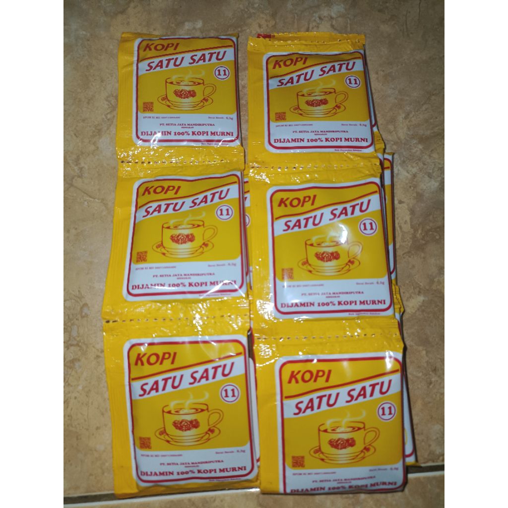 

KOPI SATU SATU RENTENG 10X6, 5GRM MUDAH DISIMPAN MURAH