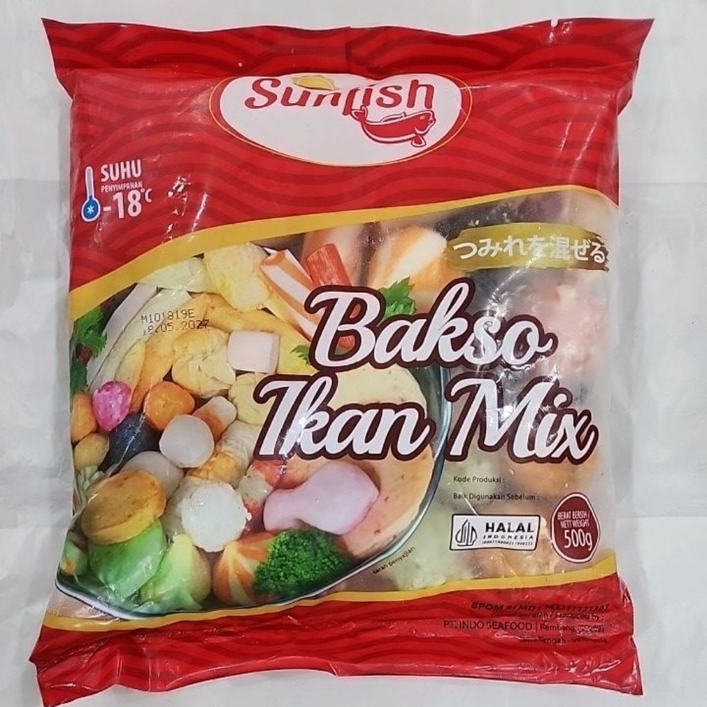 

SUNFISH BAKSO IKAN MIX 500gr
