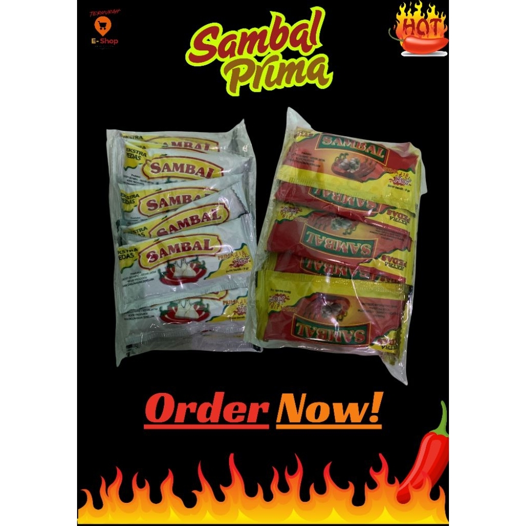 

Saos prima sachet 9 gram 1 pack isi 25 pcs