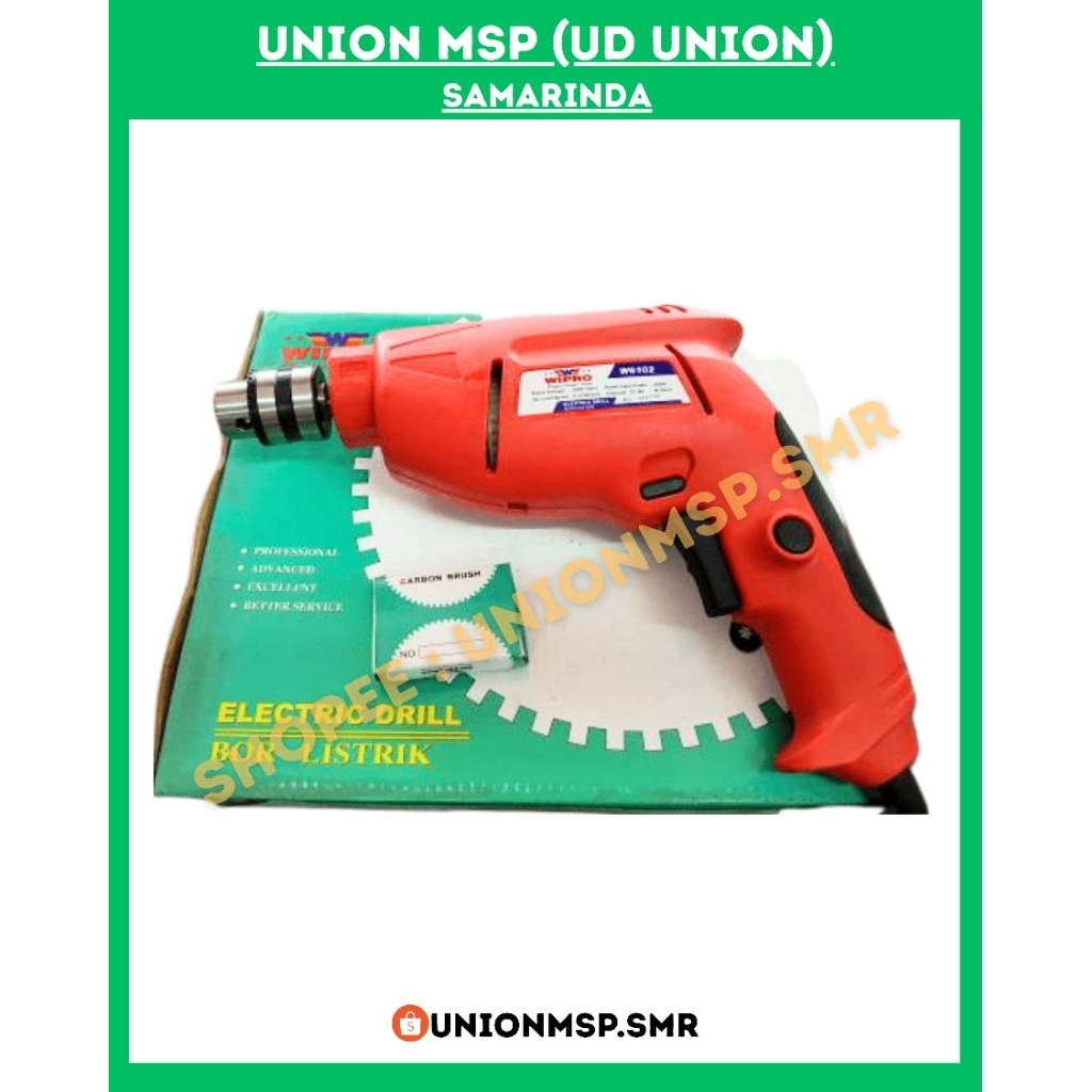 Bor Listrik Wipro W6102 – Mesin Bor Tangan Serbaguna, Kuat dan Tahan Lama