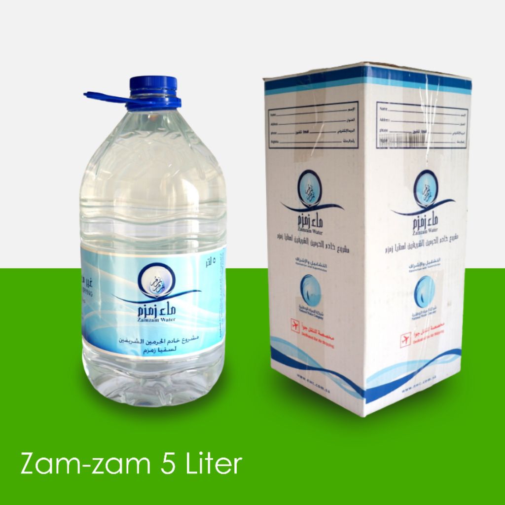 

Air Zam Zam galon 5lt. Halal. ori