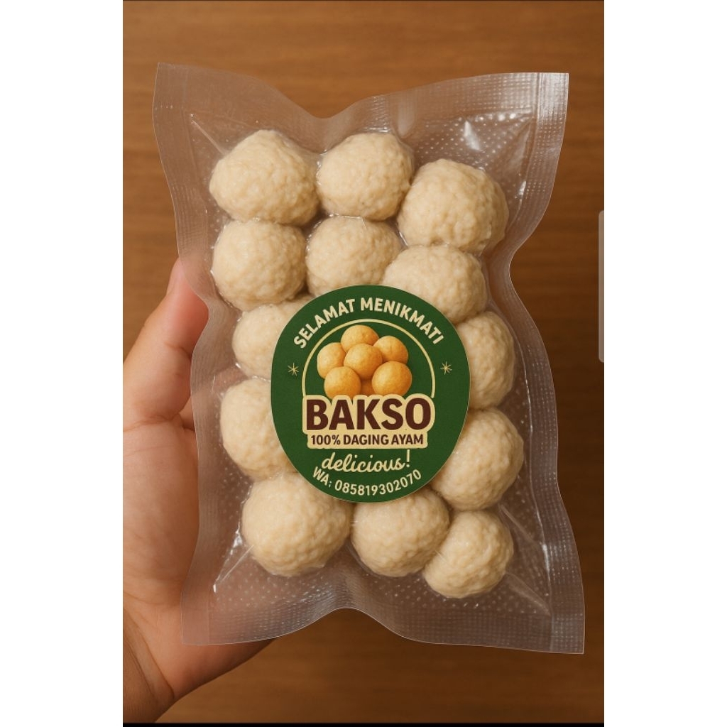 

BAKSO AYAM HOMEMADE PREMIUM 100% DAGING AYAM TANPA TEPUNG