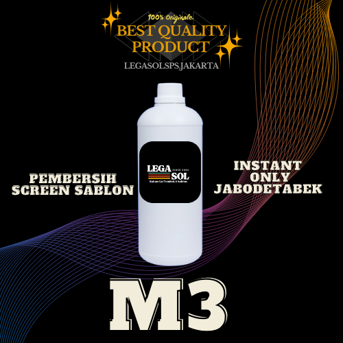 

Cairan M3 / Solvent M3 / thinner pengencer Cat Sablon @1ltr