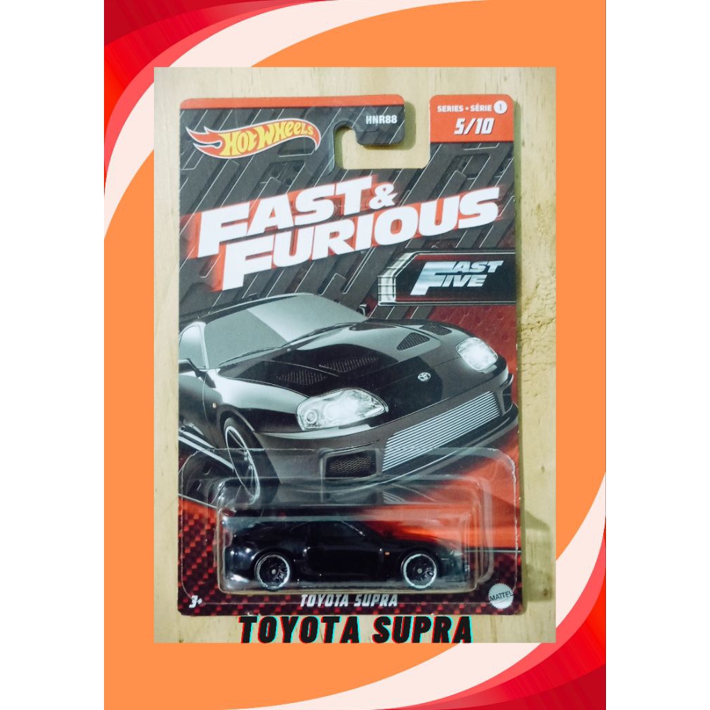 Hotwheels Toyota Supra Hitam Fast Furious 2023