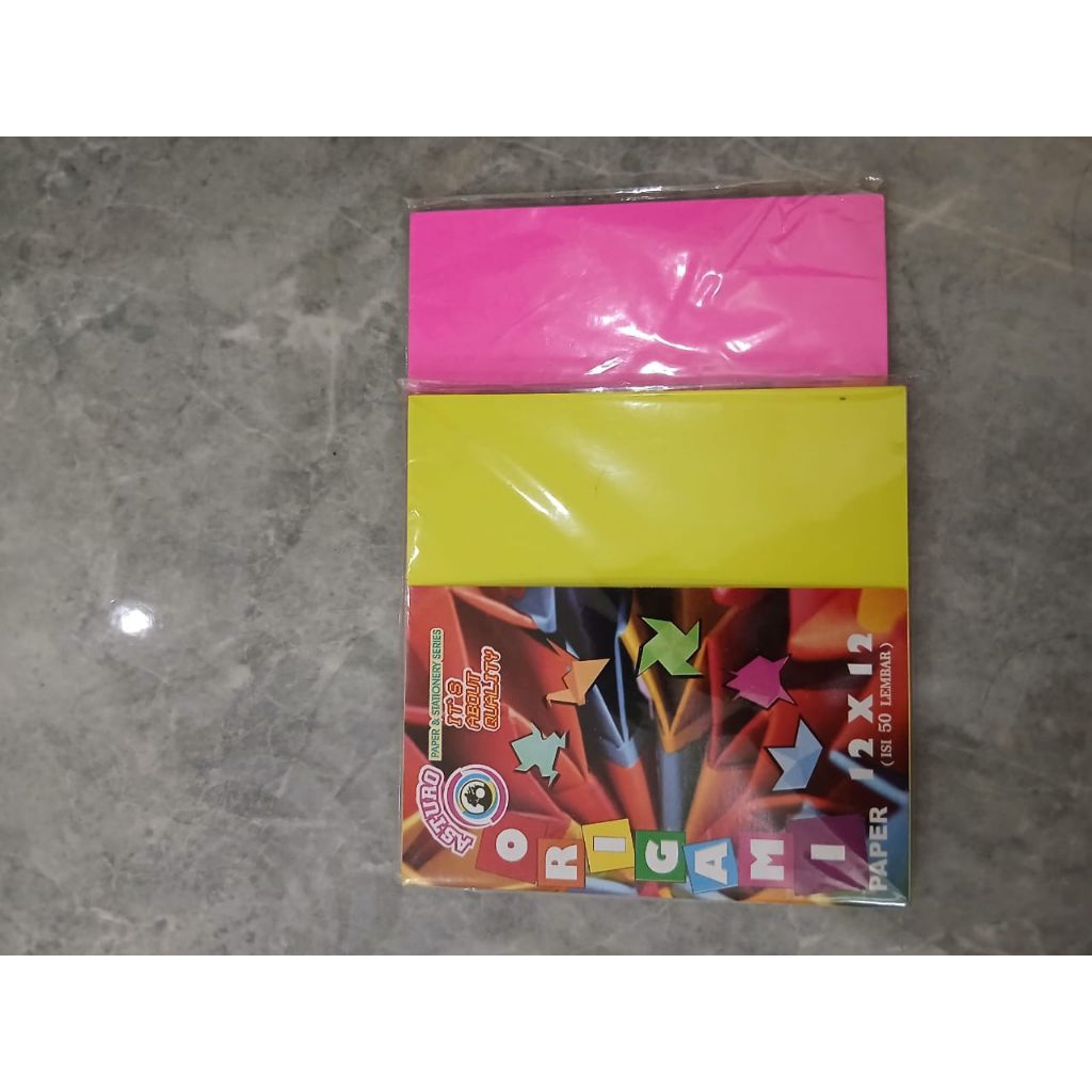 

kertas warna origami 12 x 12 1 pack isi 50 lembar