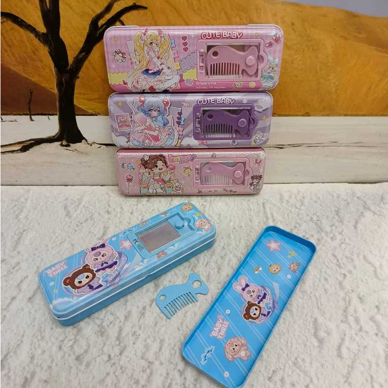 

KOTAK PENSIL TEMPAT PENCIL CASE KALENG SISIR KACA XY-5266