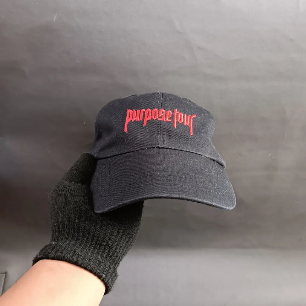 Topi Cap Topi Band Original JUSTIN BIEBER - PURPOSE TOUR Hitam