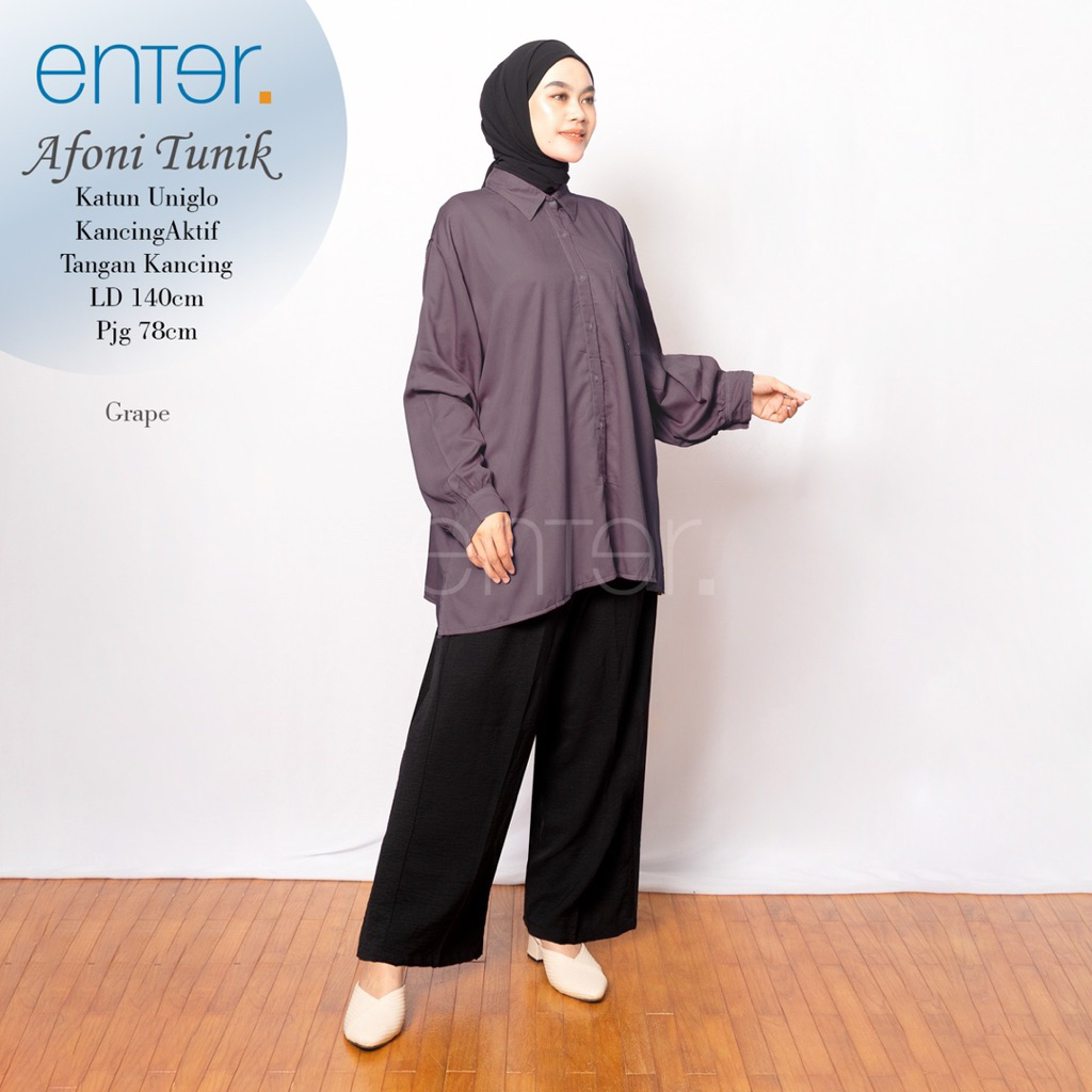 AFONI TUNIK ENTER / ATASAN KATUN / LD 140 BUSUI ATASAN BIGSIZE / TUNIK JUMBO
