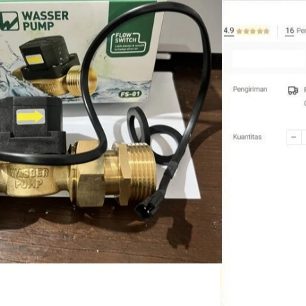 

Flow Switch FLOWSWITCH Wasser 1" 1 x 1 inch Original Otomatis Pompa Booster