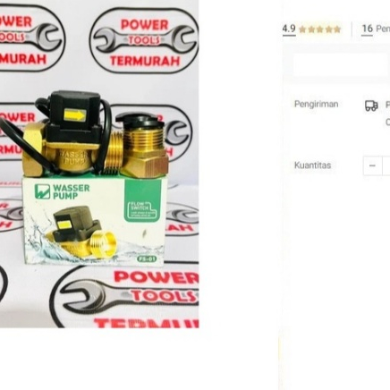 

FLOW SWITCH WASSER FS-01 OTOMATIS POMPA BOOSTER WATER FLOW 1" 1INCH