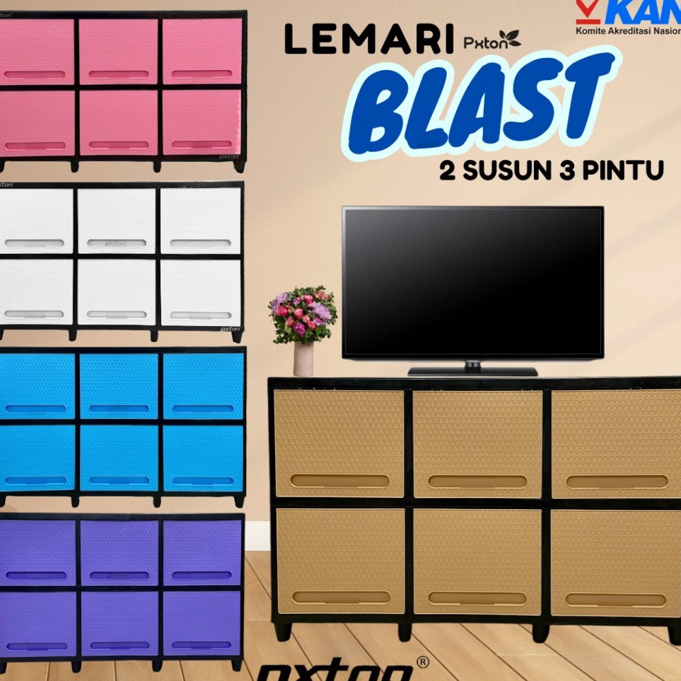 PXTON  LEMARI PLASTIK BLAST 2 SUSUN MEJA TV MINIMALIS  RAK PAKAIAN  Lemari pakaian plastik  Rak baju