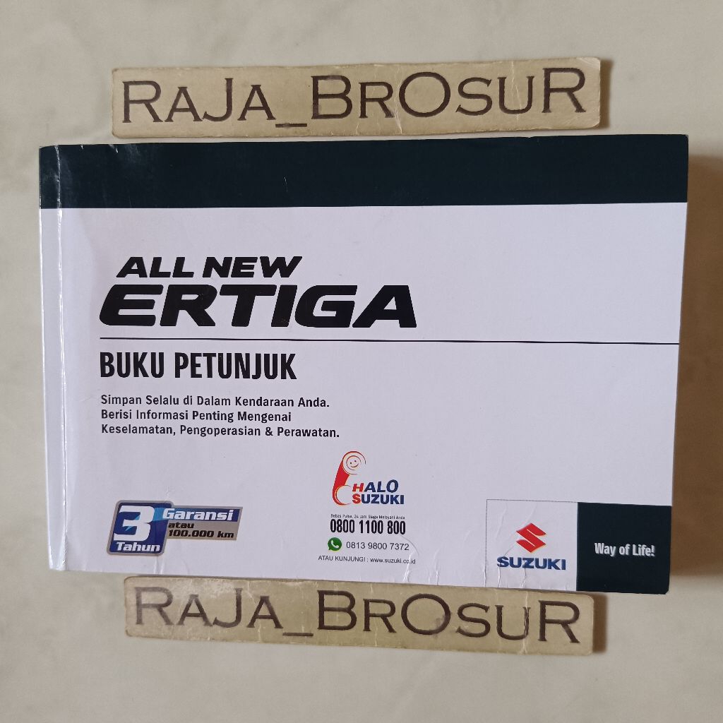 Buku petunjuk Manual book Suzuki All New Ertiga 2018-2022 ORI Original
