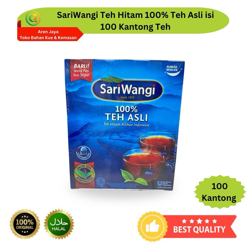 

Sariwangi 100% Teh Hitam Asli Isi 100 Kantong Celup Original