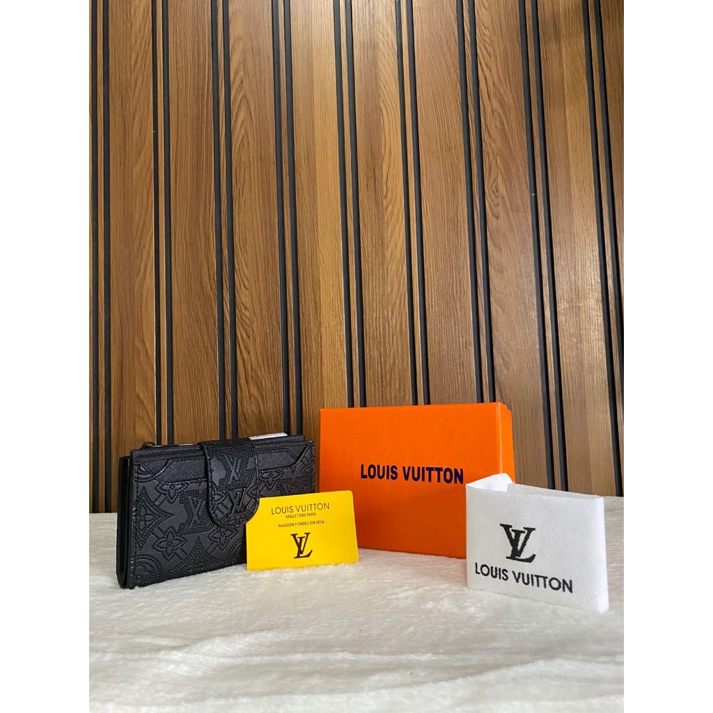 MSSTORE  - Dompet Import wanita LV (Louis Vuitton)  Hitam (sedang)