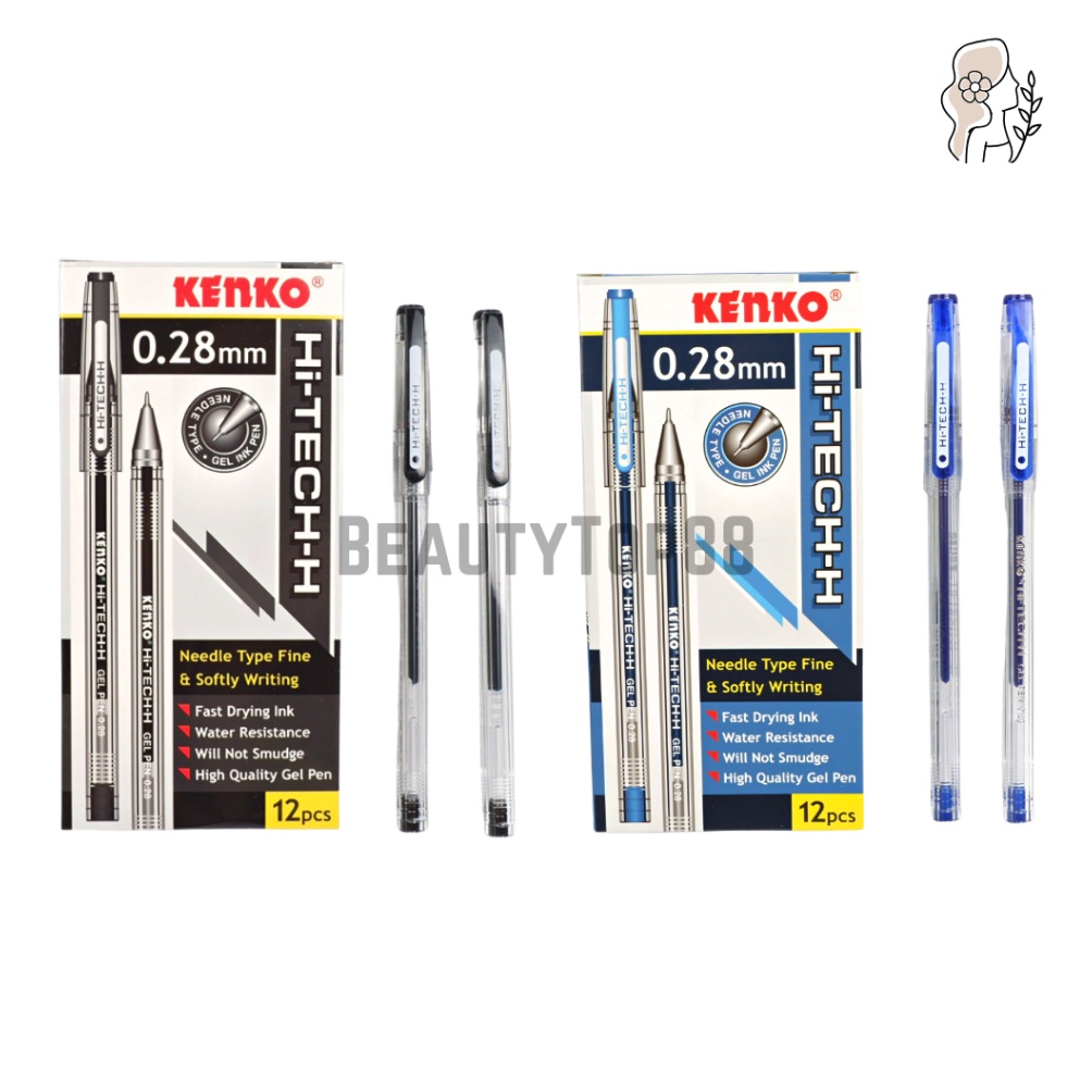 

KODE O79P Pulpen Kenko Hi Tech 28 mm Ballpoint Pen Tinta Gel HiTechH 28mm PER LUSIN