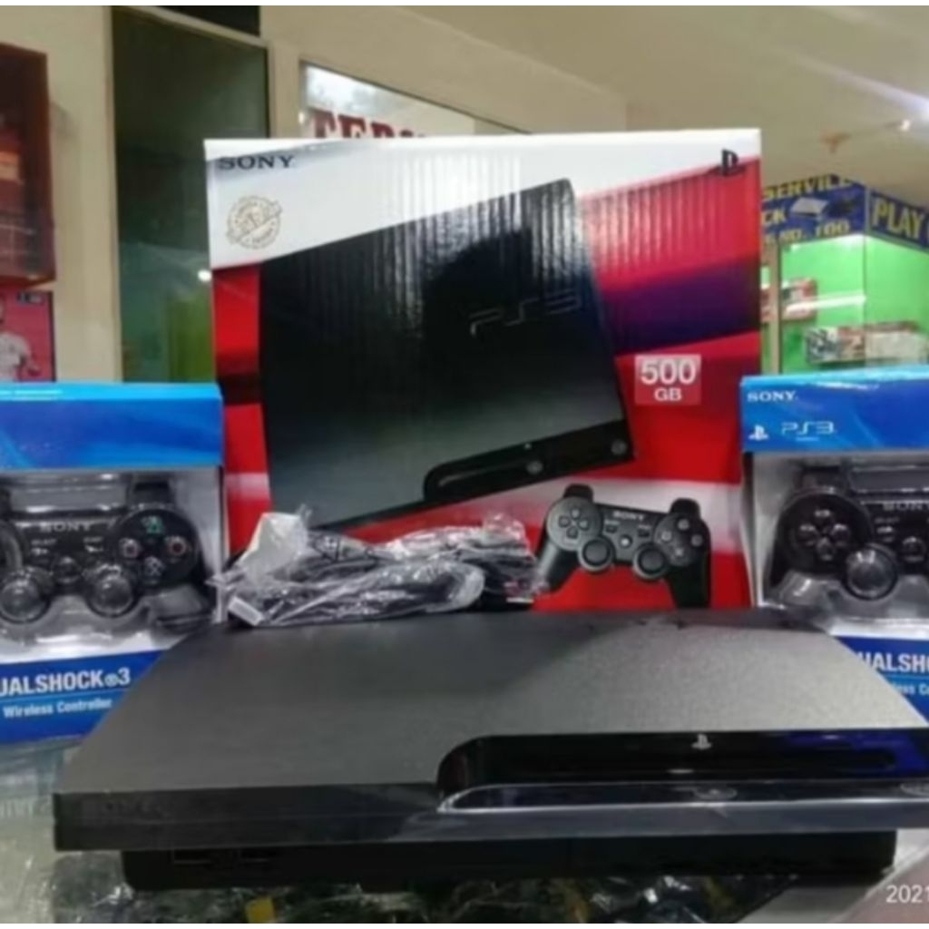 PS3 SLIM SERI 3XX  hen  KUALITAS GRADE A 500GB