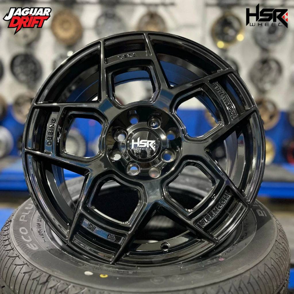 Jual Velg Racing Hsr Ring 16 Warna Hitam Untuk Mobil City, Mazda2, Ignis Pelek Hsr Desing Deca