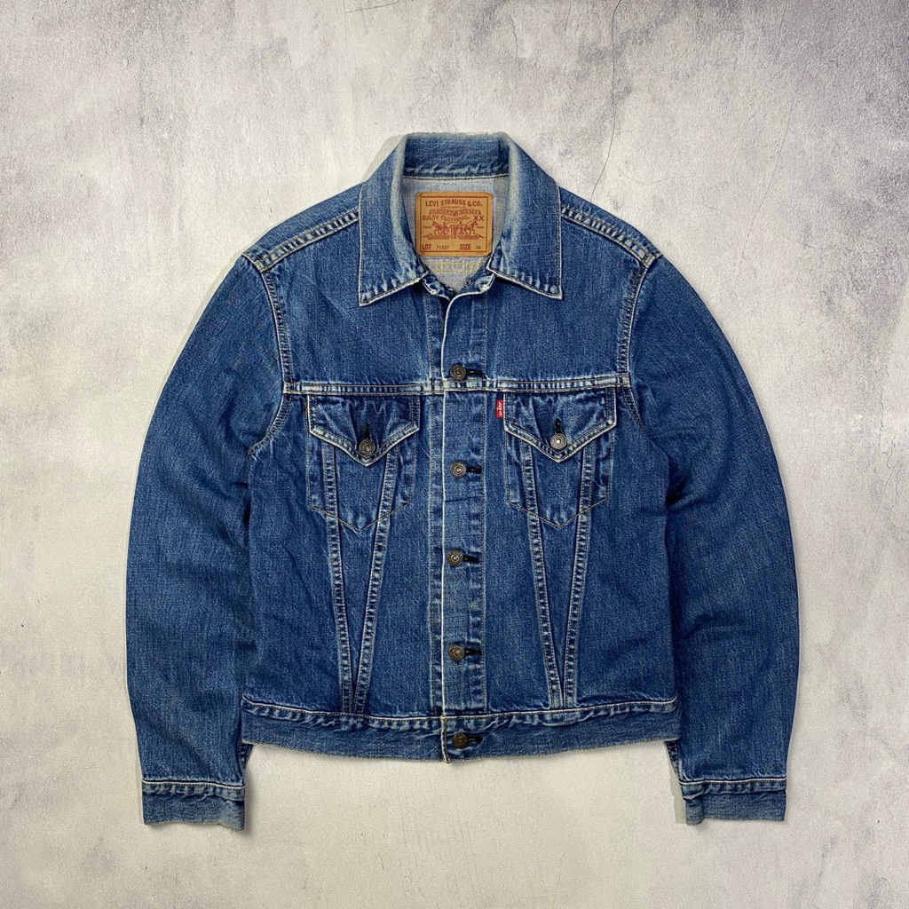 Vintage 90s Levis Big E Type III Denim Trucker Jacket Casua Harrington Work Jacket