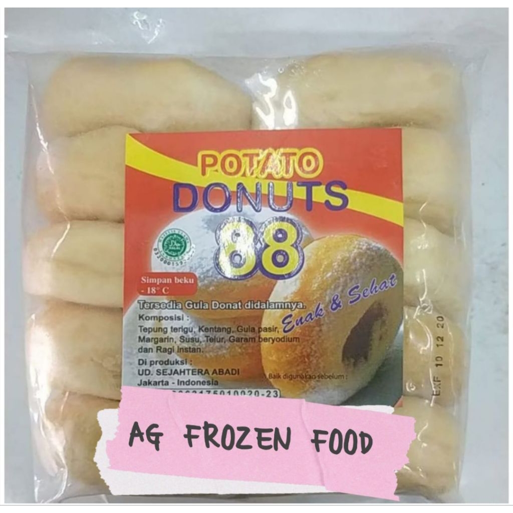 

Donut Kentang 88 Besar + Bubuk gula isi 10 pcs