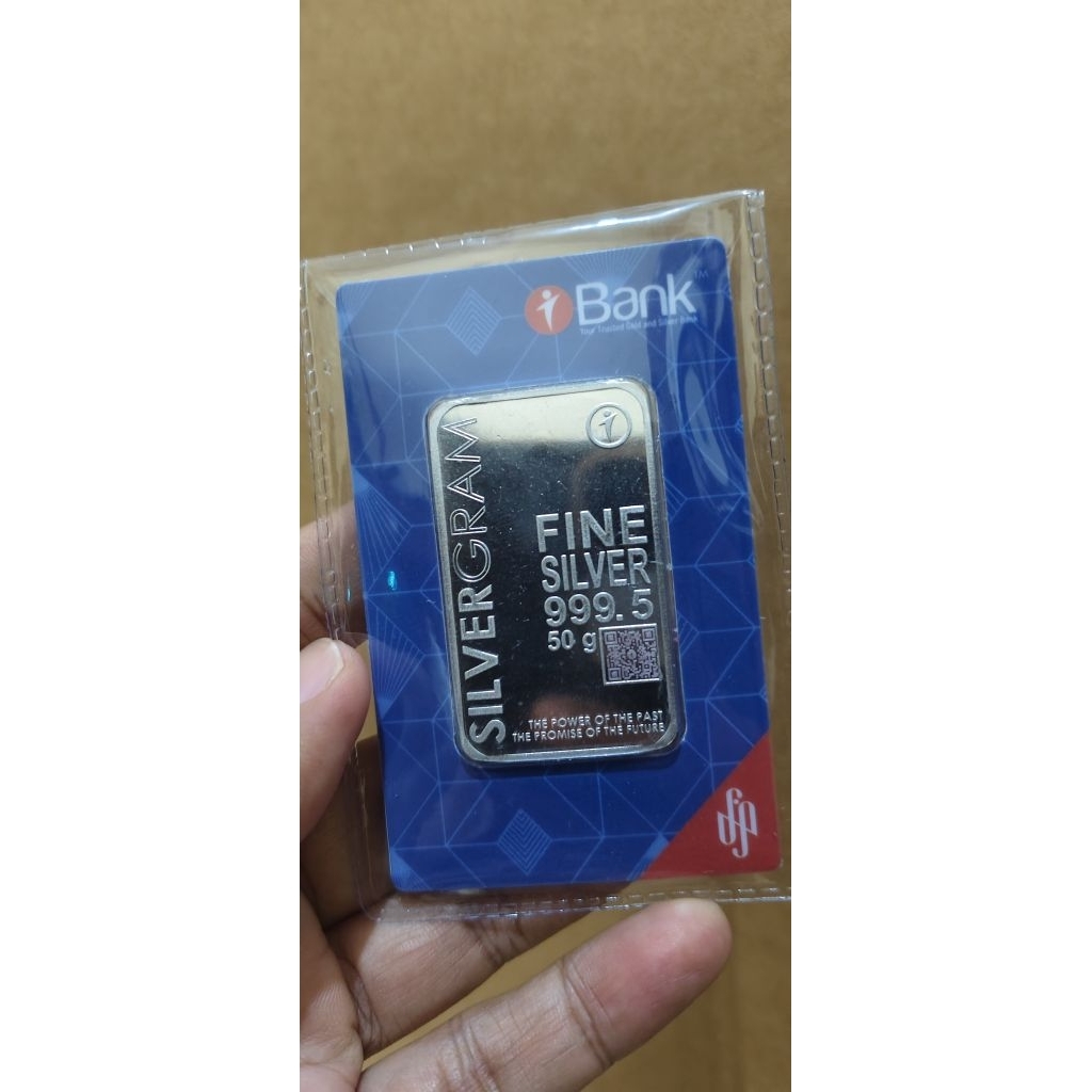Murni Perak Silver Silvergram bukan silverium wakala imn sala antam 50 Gram Gr