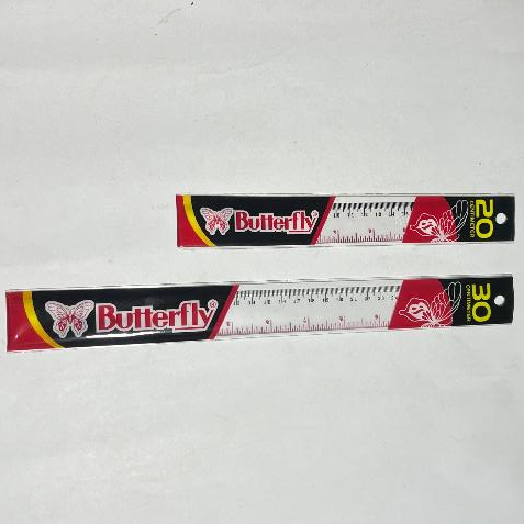 

BUTTERFLY Penggaris Plastik 20 cm l 30 cm