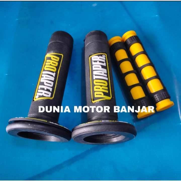 Handgrip Donat Protaper Motor Matic Bebek Bahan Karet Lentur GRATIS Karet Handle Rem