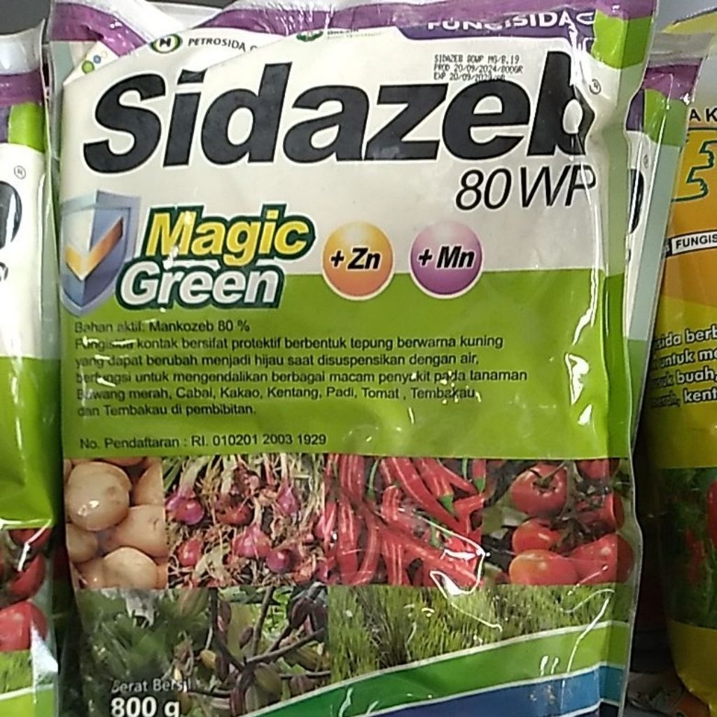 fungisida SIDAZEB 80 wp magic green + zn + mn kms 800gr