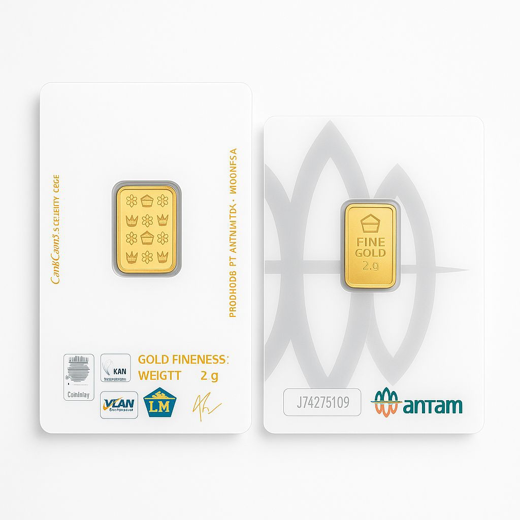 Logam Mulia Antam Emas 2 gram Certieye 2025