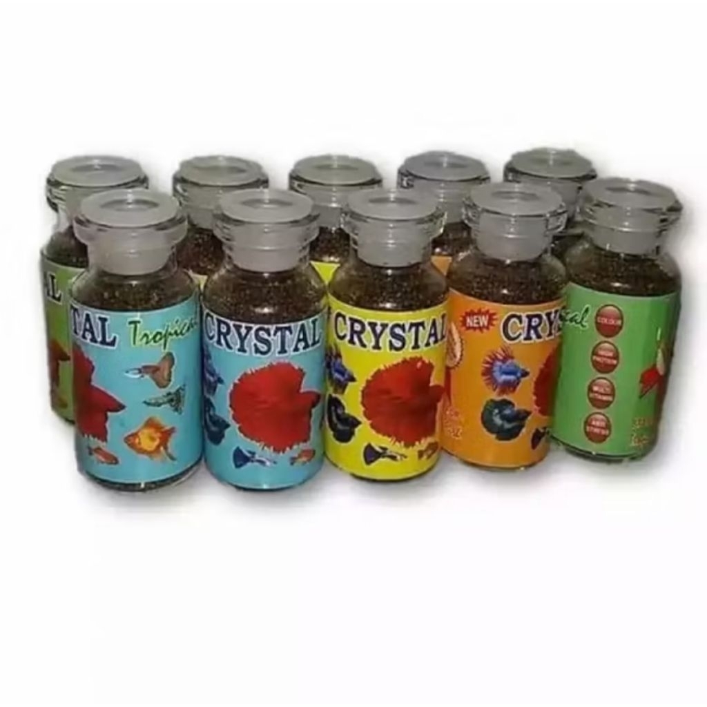 Pelet pakan cupang botol kaca