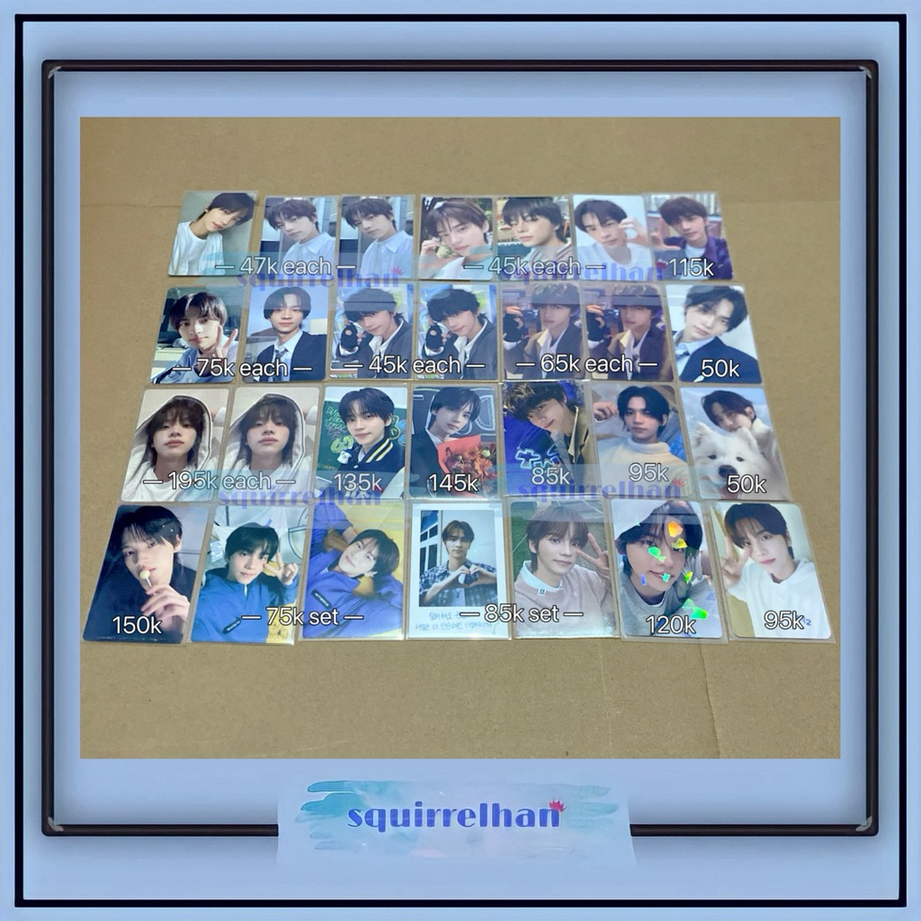 [READY STOCK] PHOTOCARD PC TWS OFFICIAL SHINYU JUNGHWAN sparkling blue summer beat last bell try wit