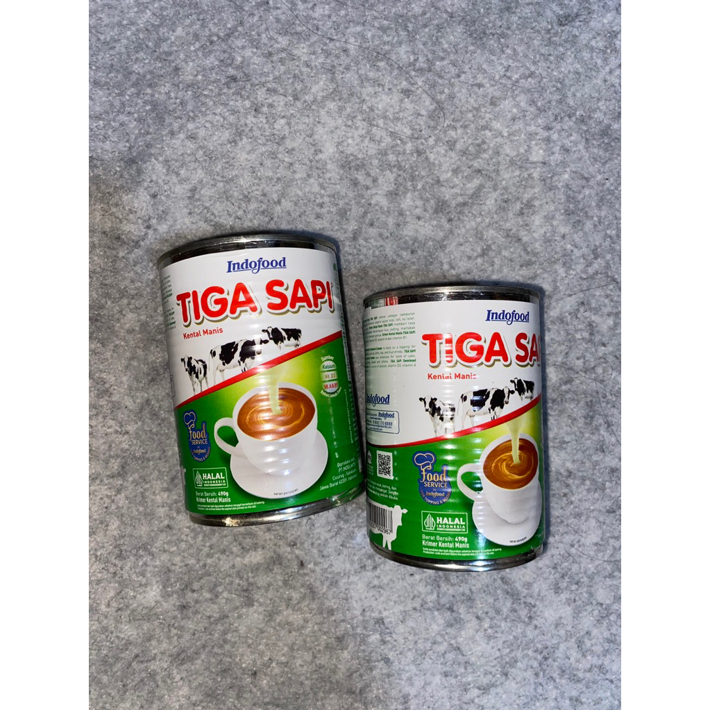 

Krimer kental manis tiga sapi 490 gram