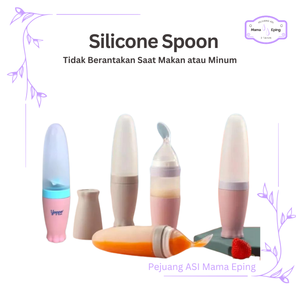 Kinmade Silicone Spoon | Sendok Asip & Sendok Yoppo Baby