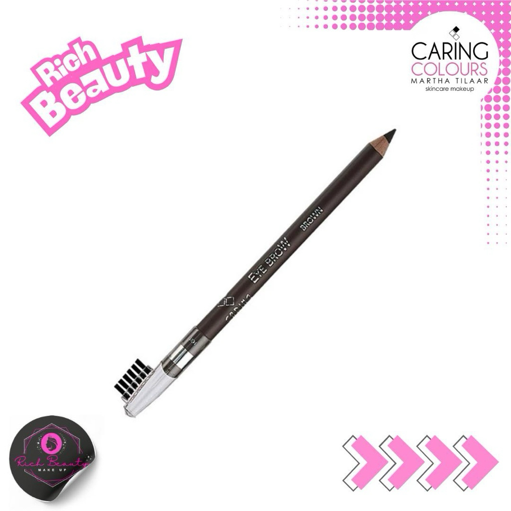 CARING COLOURS EYE BROW PENCIL BROWN