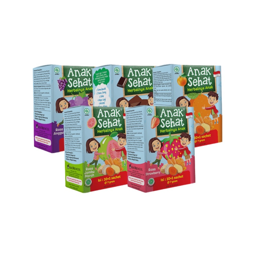 

jamu anak sehat 1box isi 10+1sachet