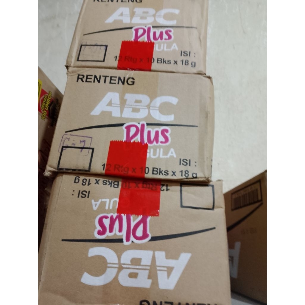 

kopiabc plus kemasan renceng di jual per 1 karton