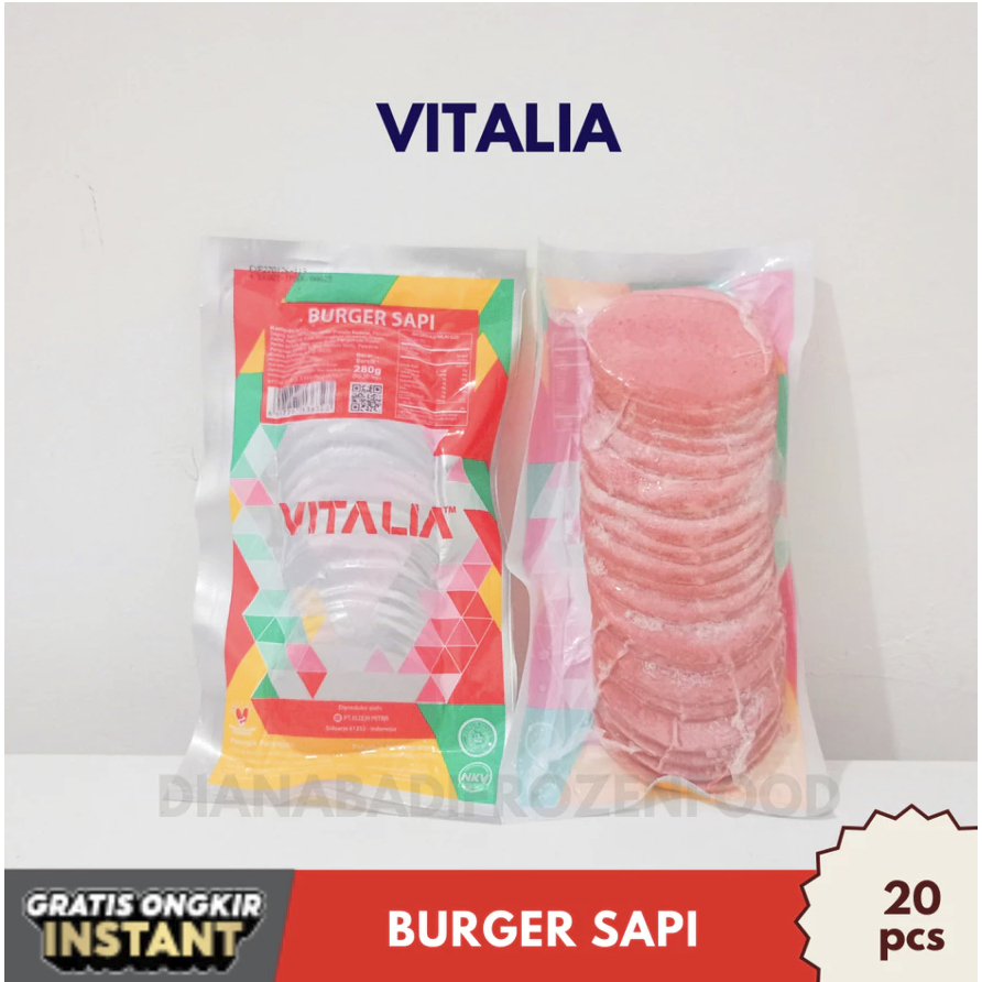 

Vitalia Burger Sapi Beef Mini isi 20
