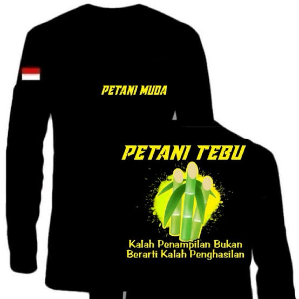 KAOS/TSHIRT PETANI MUDA PETANI TEBU LENGAN PANJANG