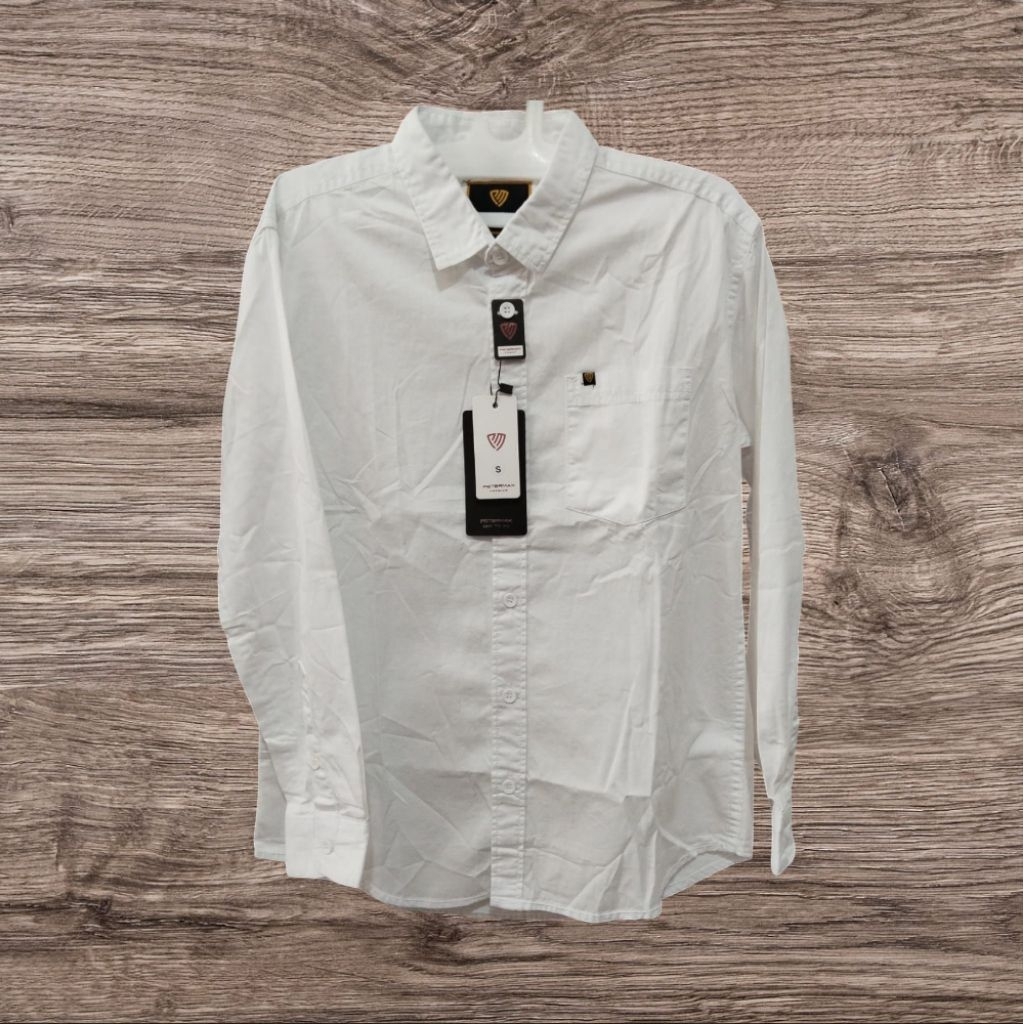 Kemeja putih panjang anak cowok