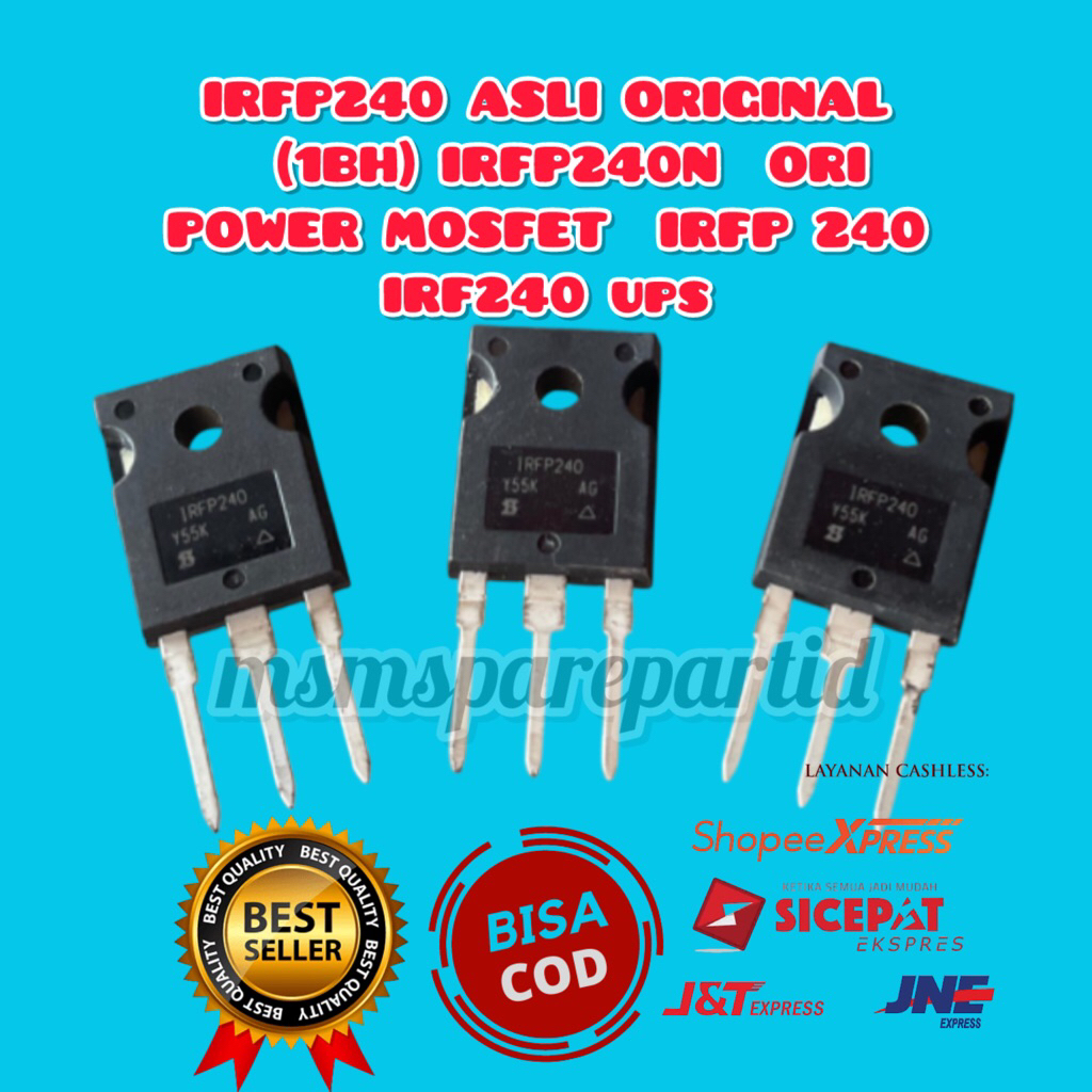 IRFP240 ASLI ORIGINAL  (1BH) IRFP240N  ORI POWER MOSFET  IRFP 240 IRF240 ups