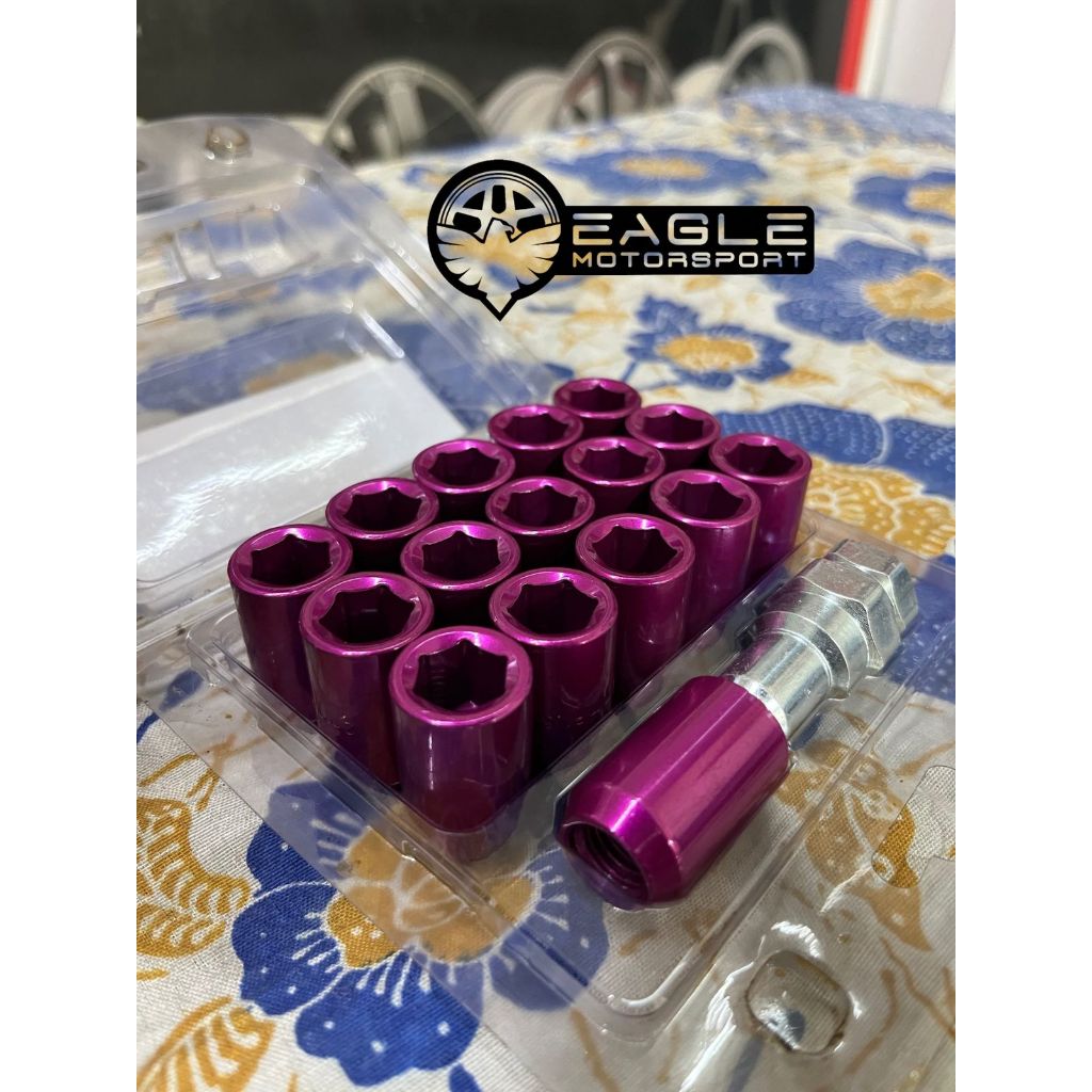 Baut Mur Roda Seneka Lugnut Hsr Wheel Racing Red Ukuran 12X1,25/1,5 Harga Murah