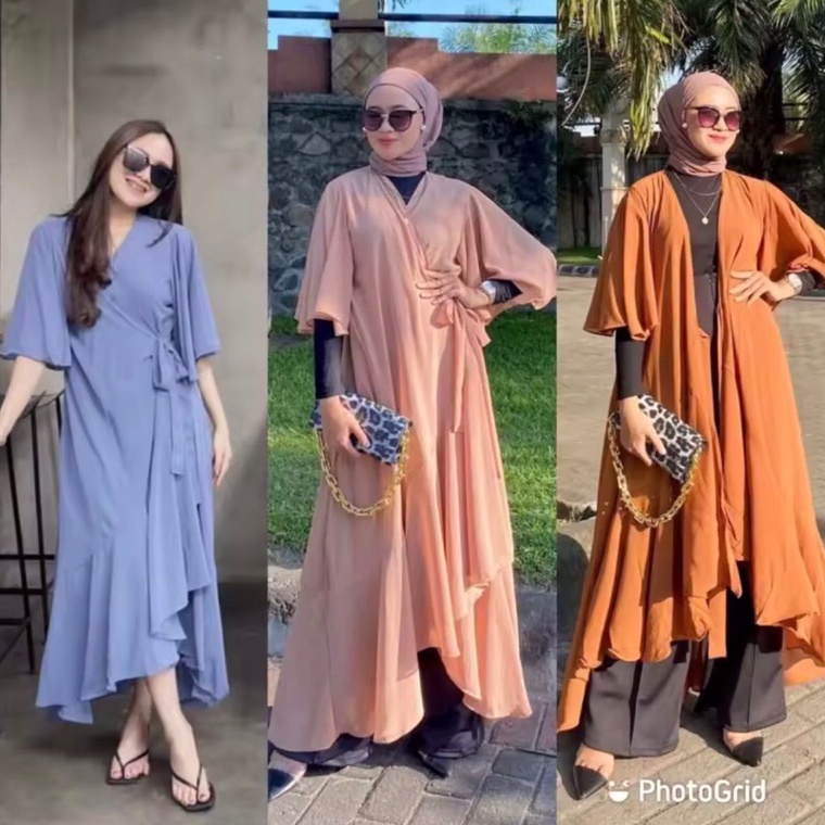 KODE V8F Outer Amora Bahan Ceruty Babbydoll Premium