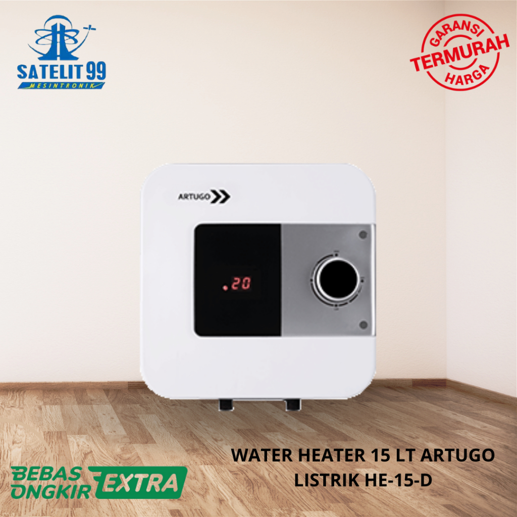 WATER HEATER 15 LT ARTUGO LISTRIK HE-15-D