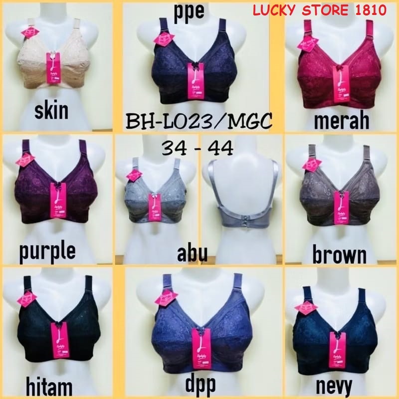 BH Lidily L023 Big Cup / BH Lydyly Jumbo / Bra Cup Besar Kait 3 Tanpa Busa dan Tanpa Kawat