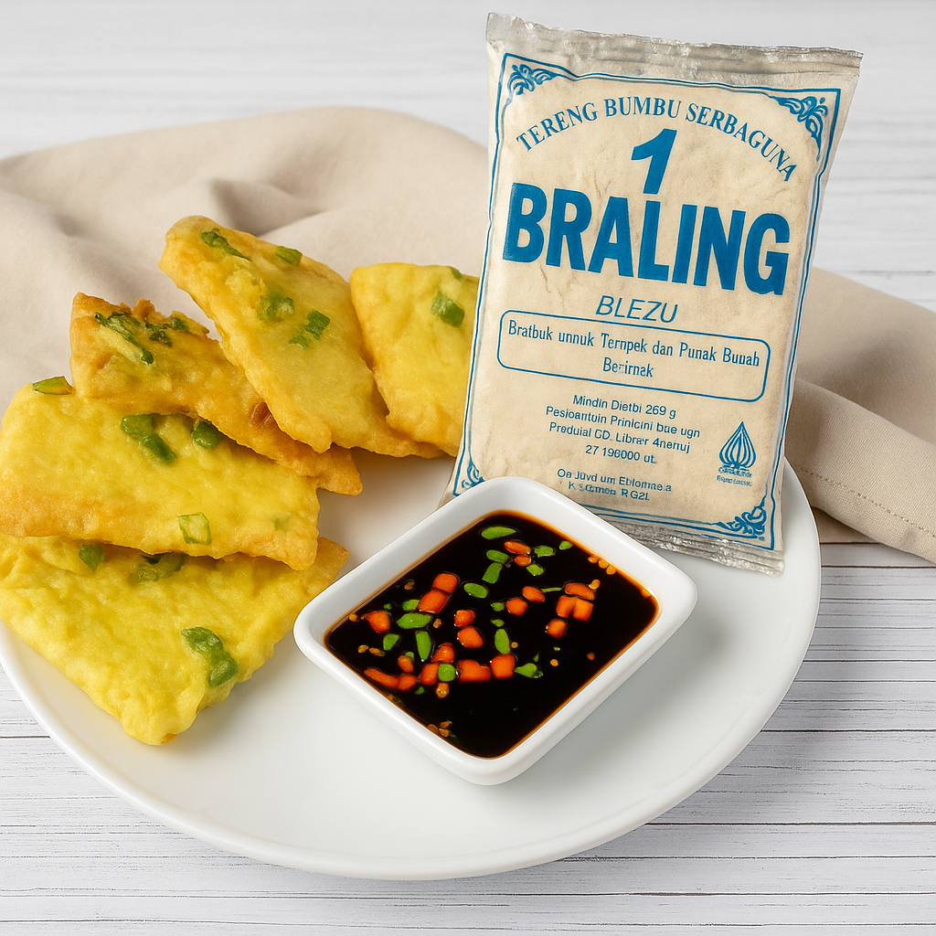 

Tepung Mendoan dan Gorengan Braling Khas Purbalingga Bumbu Serbaguna Instan Praktis Cepat Saji 1 Pcs