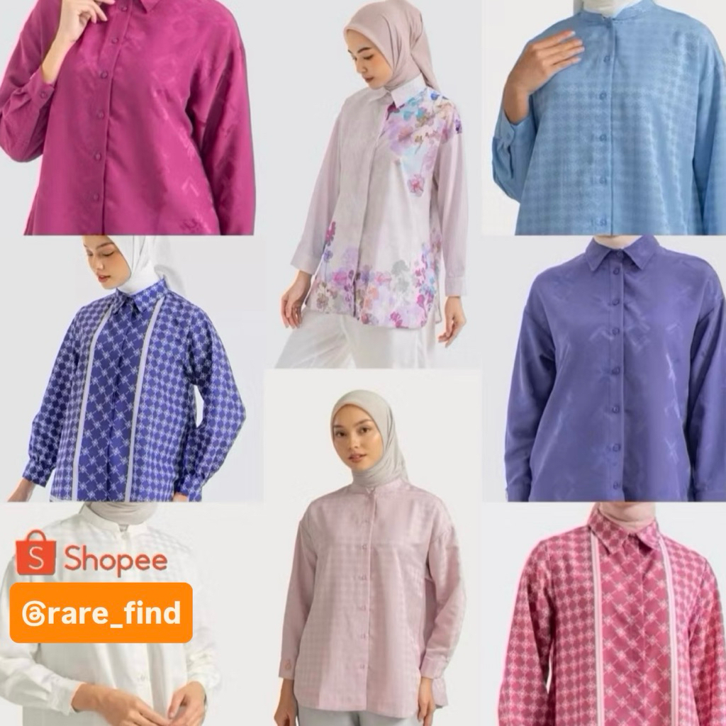 [NEW] Original Ria Miranda Monogram Shirt Alea Amna Stasya Top Mono Ruby BS BJ WK BNB VZ RM Preloved