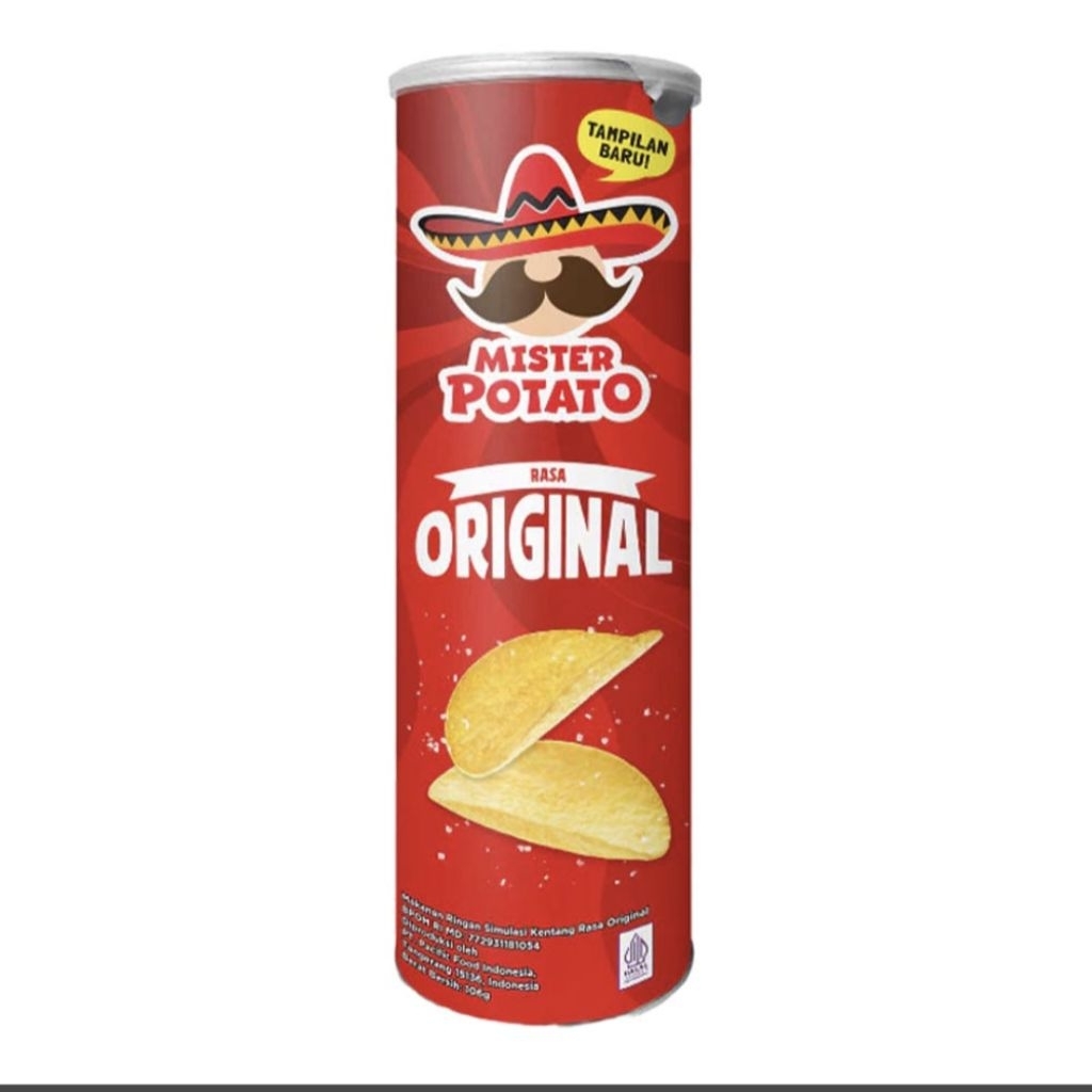 

Mister Potato Crisps 106gr Ghost Pepper Seawed Sapi Panggang Camilan Keripik Kentang