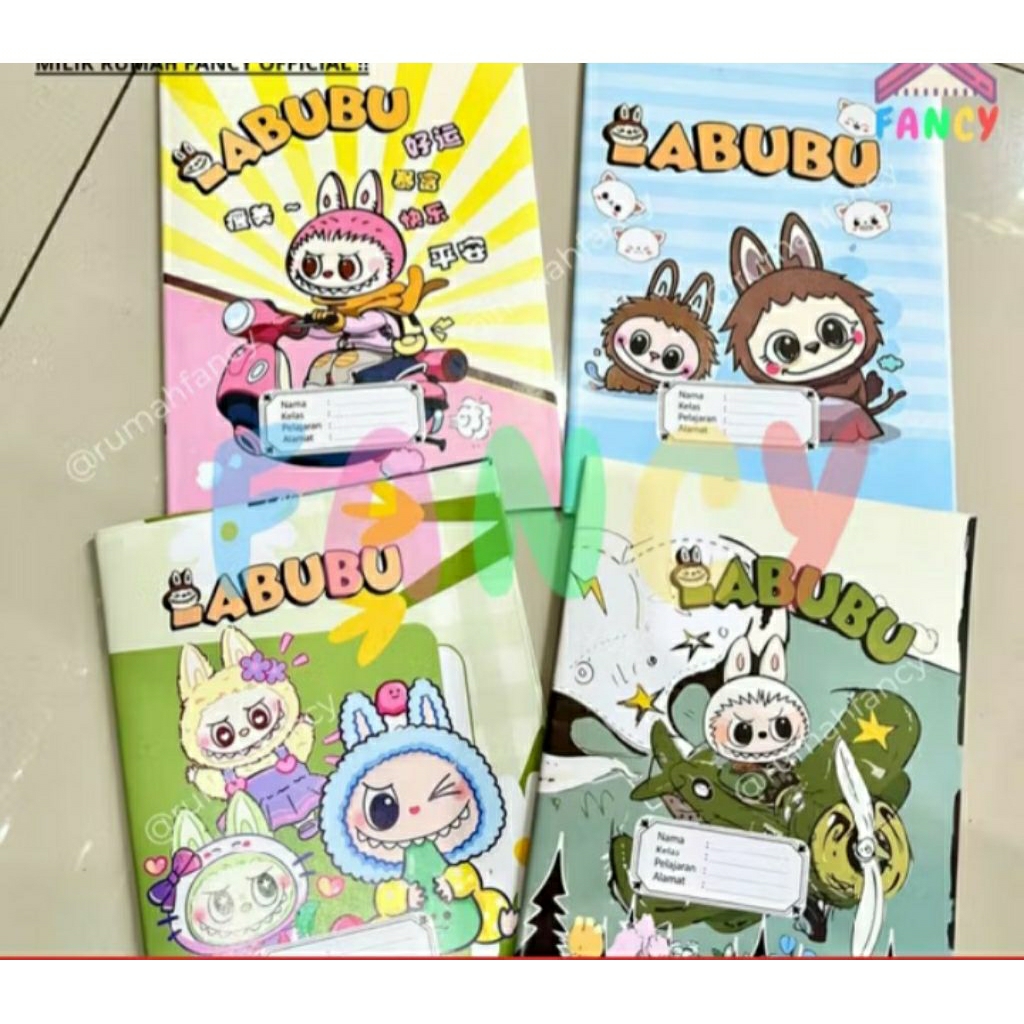 

sampul buku tulis easthetic karakter