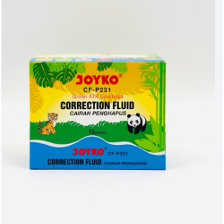 

Tip Ex Joyko Animal Series CF-P231 ECER 1 Biji / Tipe X Cair joyko Animals / Stipo Joyko / Correction Fluid Joyko